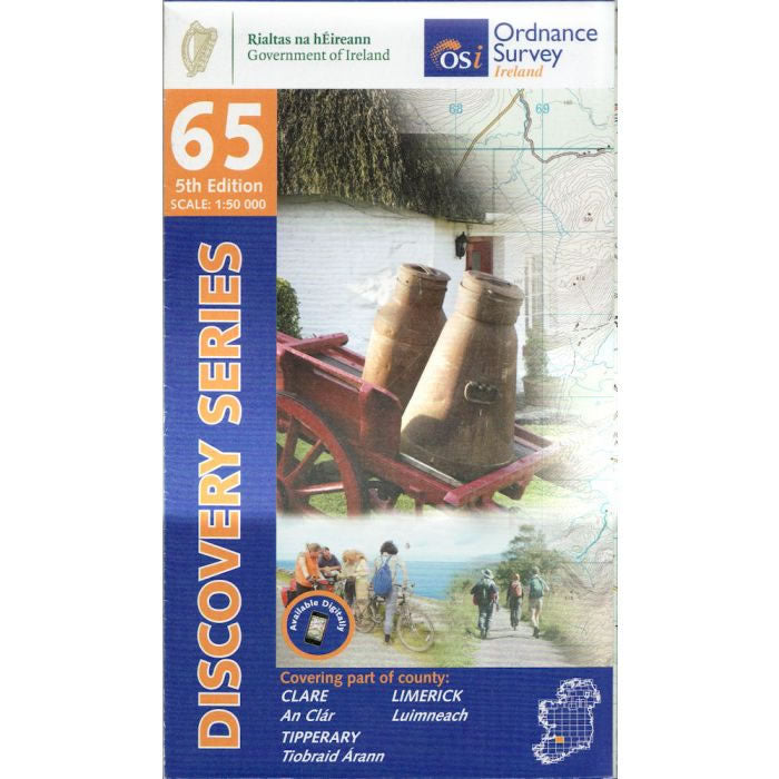 Irish Discovery Map 65, Clare, Limerick and Tipperary